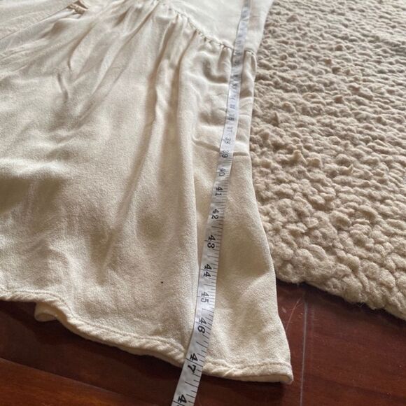 Calvin Klein Jeans Size SP Beige Cream Summer Vacation Resort Maxi Long Dress - Picture 8 of 8